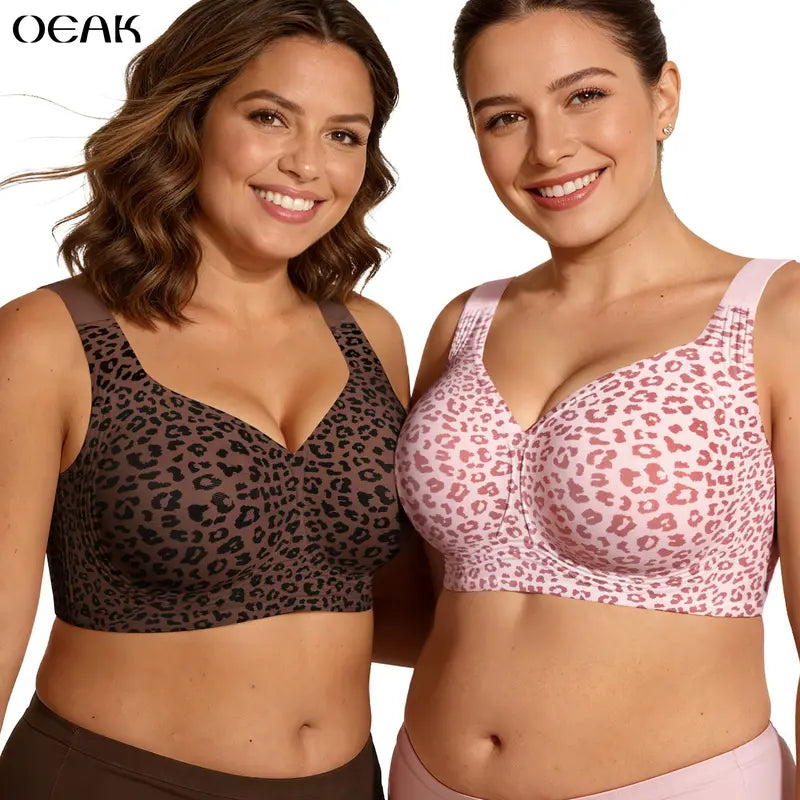 Experience Unmatched Comfort with OEAK Women’s Wirefree Jelly Bras – Full Coverage, Everyday Essential!