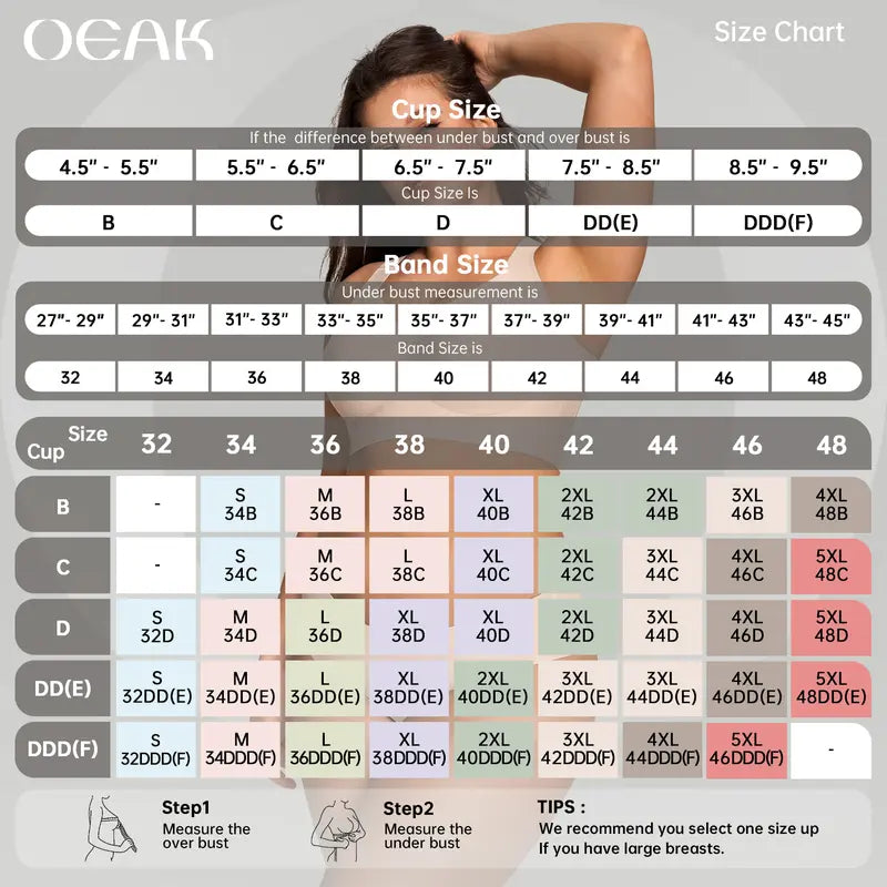 Experience Unmatched Comfort with OEAK Women’s Wirefree Jelly Bras – Full Coverage, Everyday Essential!